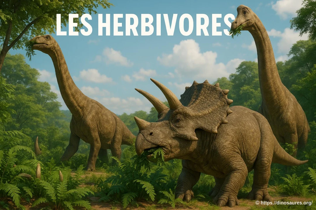 Dinosaures herbivores : liste, familles et géants végétariens