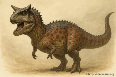 Carnotaurus : taille, cornes, vitesse et mode de vie du dinosaure carnivore