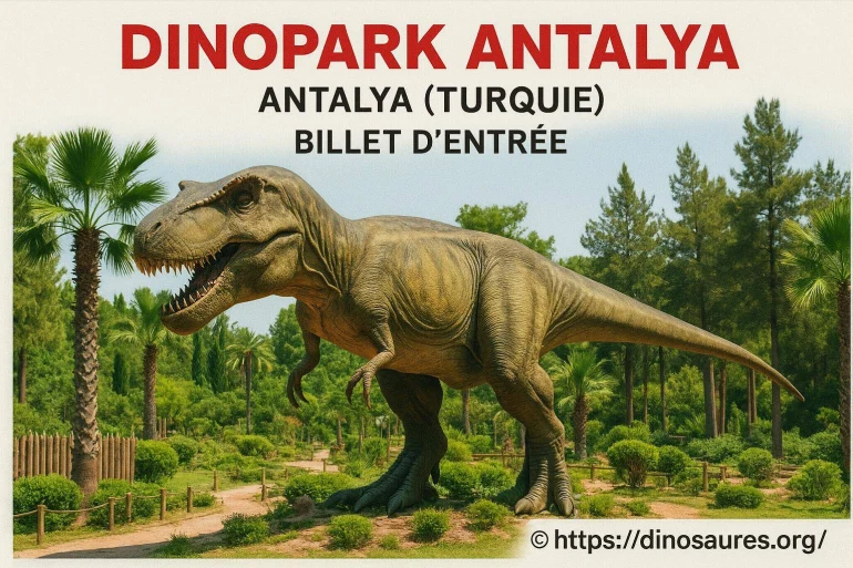 Dinosaure Tyrannosaure au Dinopark Antalya