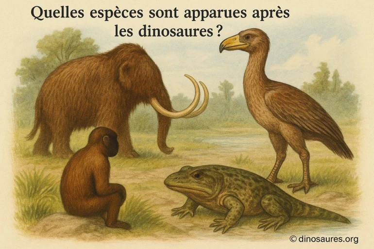 Quelles espèces sont apparues après les dinosaures ?