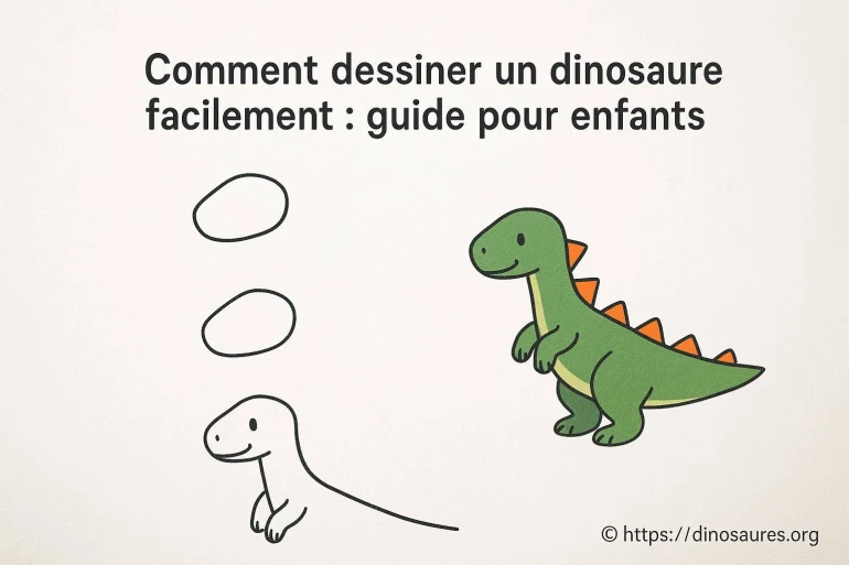 Comment dessiner un dinosaure facilement : guide simple pour enfants