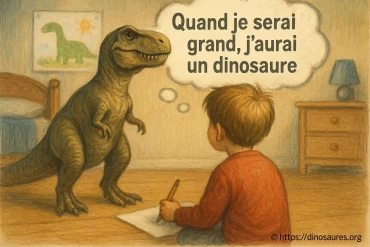 Quand je serai grand j'aurai un dinosaure : un rêve d'enfant à portée de main