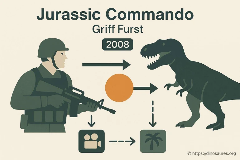 Affiche minimaliste du film Jurassic Commando 2008