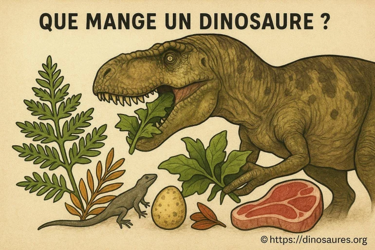 Que mange un dinosaure ? découvrez leur alimentation