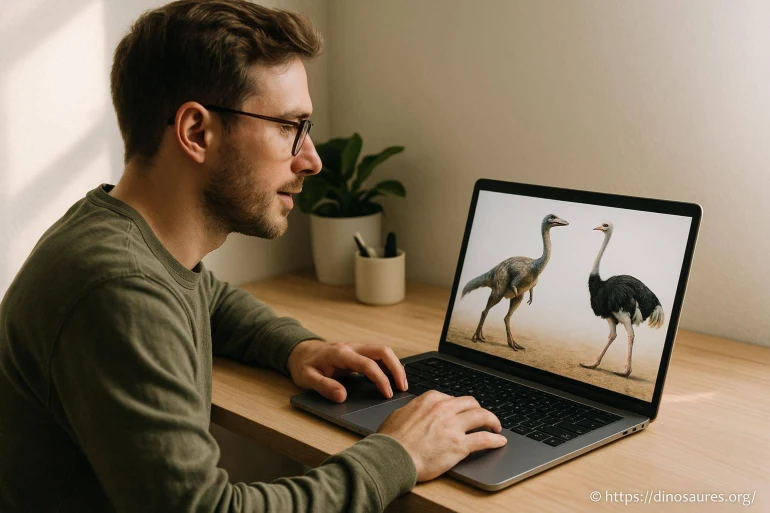 Homme regardant des oiseaux sur un ordinateur