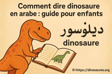 Comment dire dinosaure en arabe : guide simple pour enfants