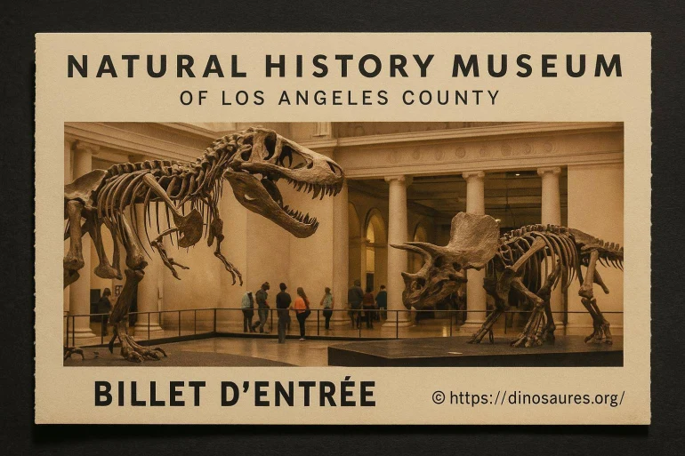 Squelettes de dinosaures au musée