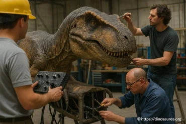 Les métiers derrière les animatronics dinosaures : ingénieurs, artistes et techniciens