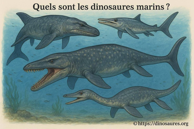 Quels sont les dinosaures marins et leurs caractéristiques ?