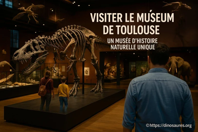 Squelette de dinosaure au muséum de Toulouse