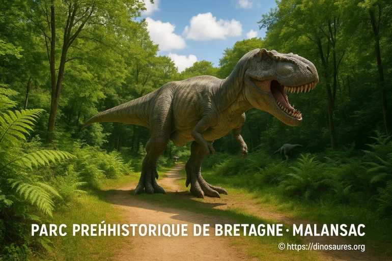 Dinosaure Tyrannosaure en forêt
