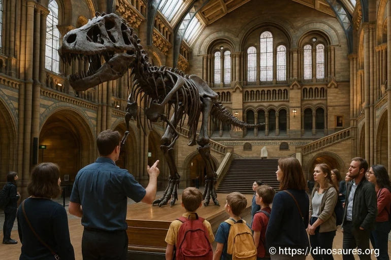 Visite guidée dinosaure musée naturel