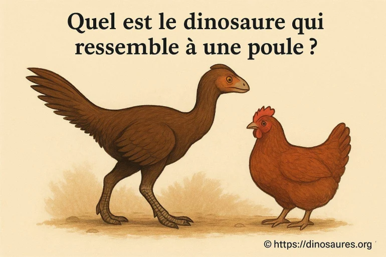 Quel est le dinosaure qui ressemble à une poule ?