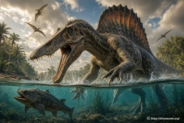 Spinosaurus : le dinosaure à voile semi-aquatique qui chassait les poissons