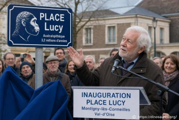 Yves Coppens et la place Lucy à Montigny-lès-Cormeilles, hommage au père de Lucy
