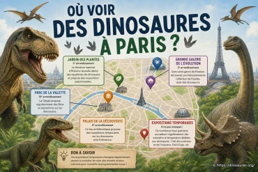 Où voir des dinosaures à Paris ? Musées, fossiles et sorties préhistoriques