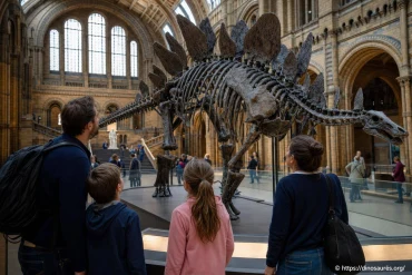Musée d’Histoire naturelle de Londres : dinosaures, Sophie et visite famille