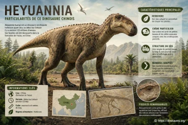 Heyuannia : les particularités de ce dinosaure chinois