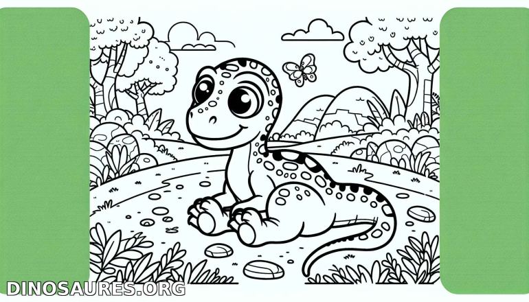 Coloriage de dinosaure