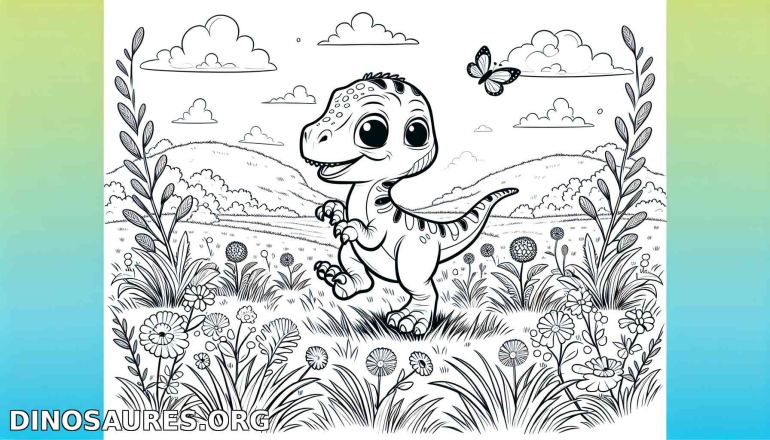 Coloriage de dinosaure