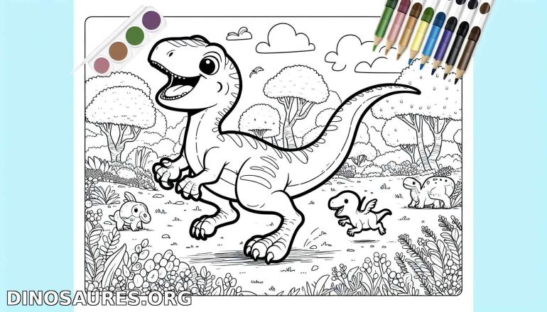 Coloriage de dinosaure