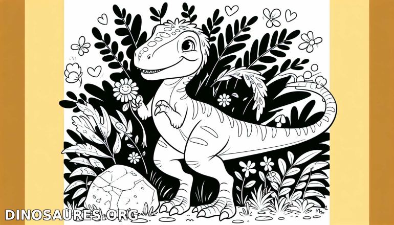 Coloriage de dinosaure