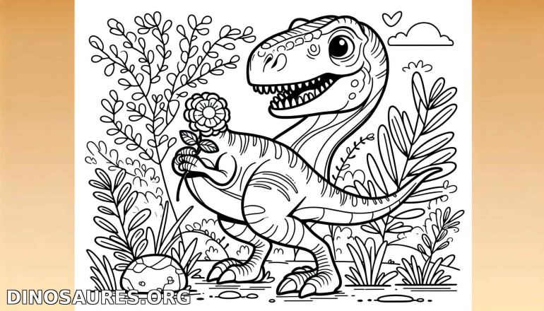Coloriage de dinosaure