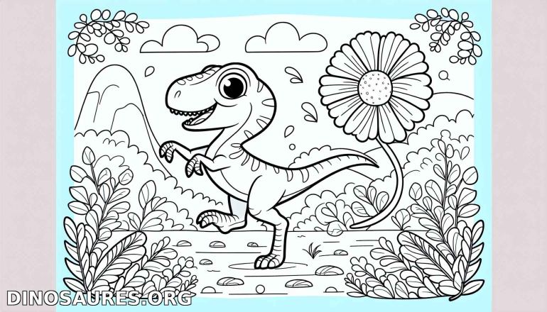 Coloriage de dinosaure