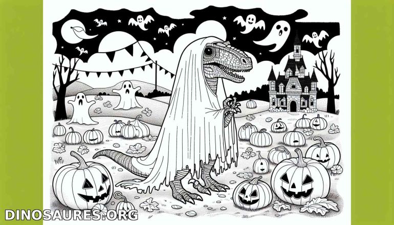 Dinosaure Fantôme pour Halloween