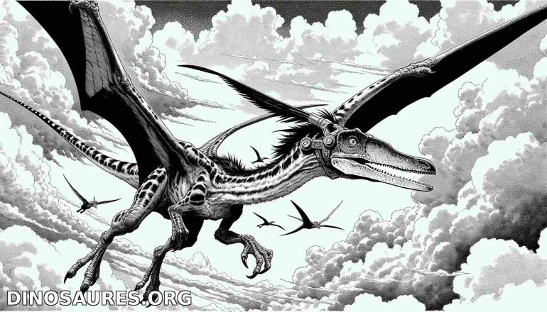 Dessin de dinosaure volant