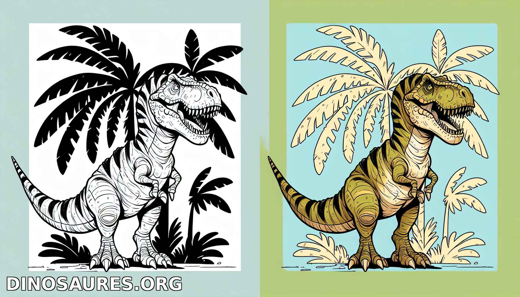 Coloriage de dinosaure