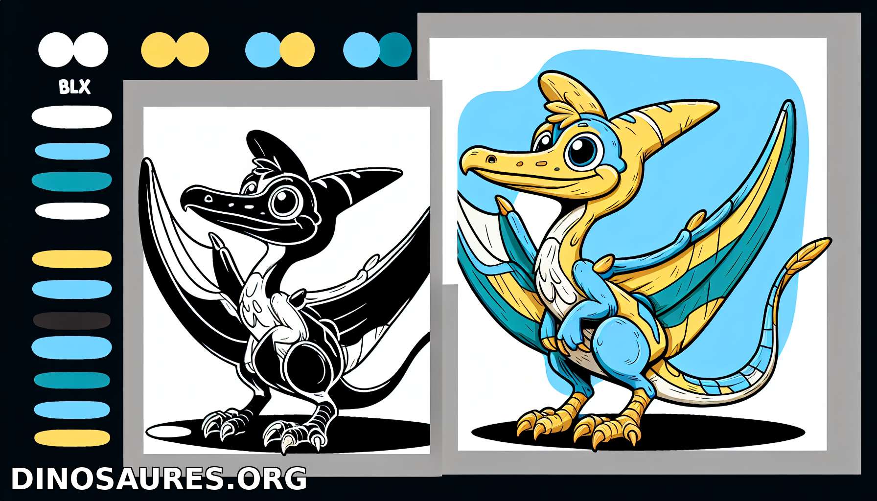 Coloriage de dinosaure
