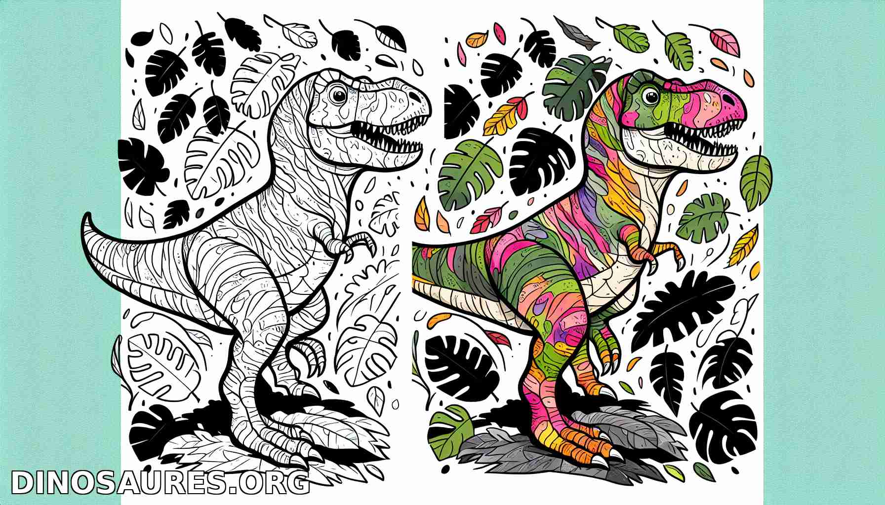 Coloriage de dinosaure