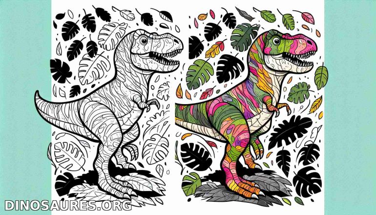Coloriage de dinosaure