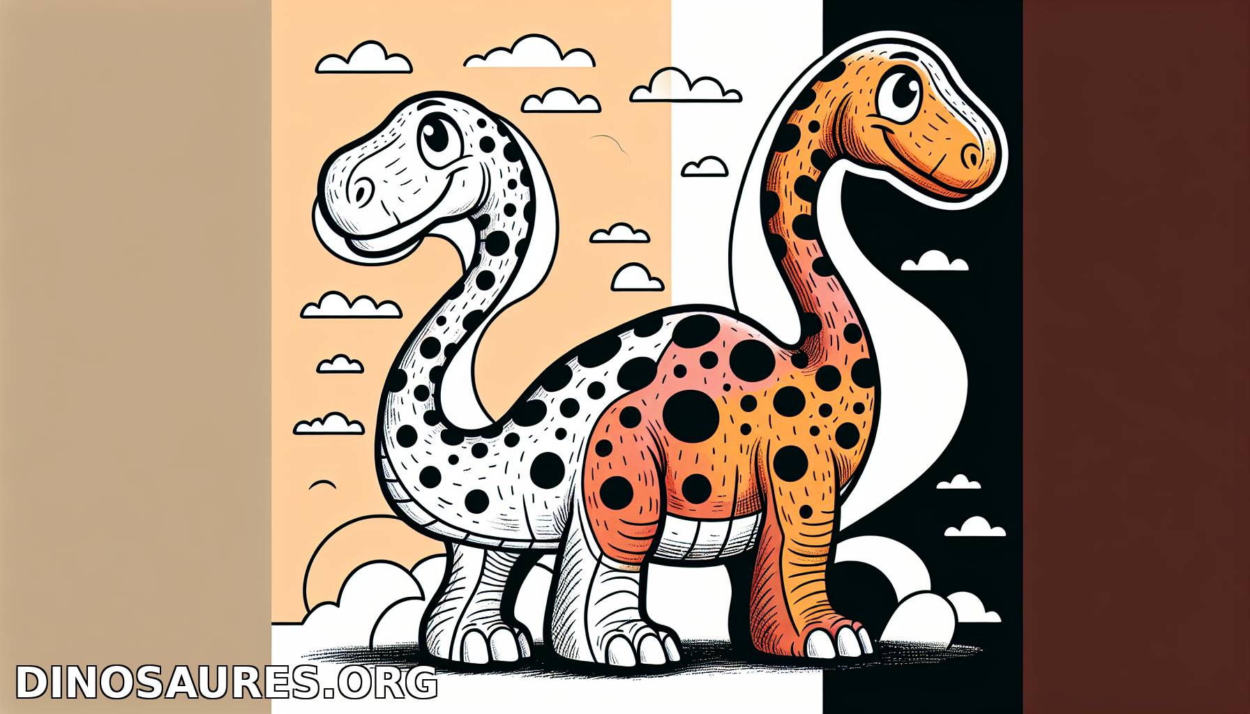 Coloriage de dinosaure