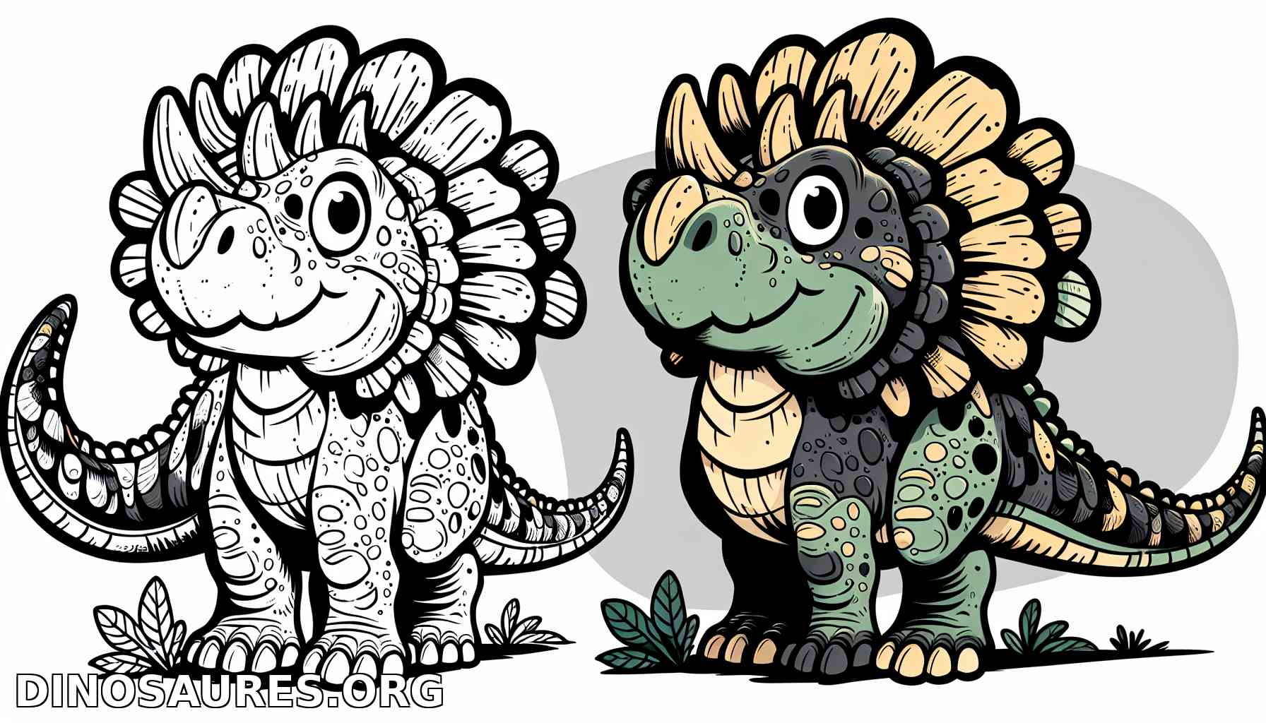 Coloriage de dinosaure
