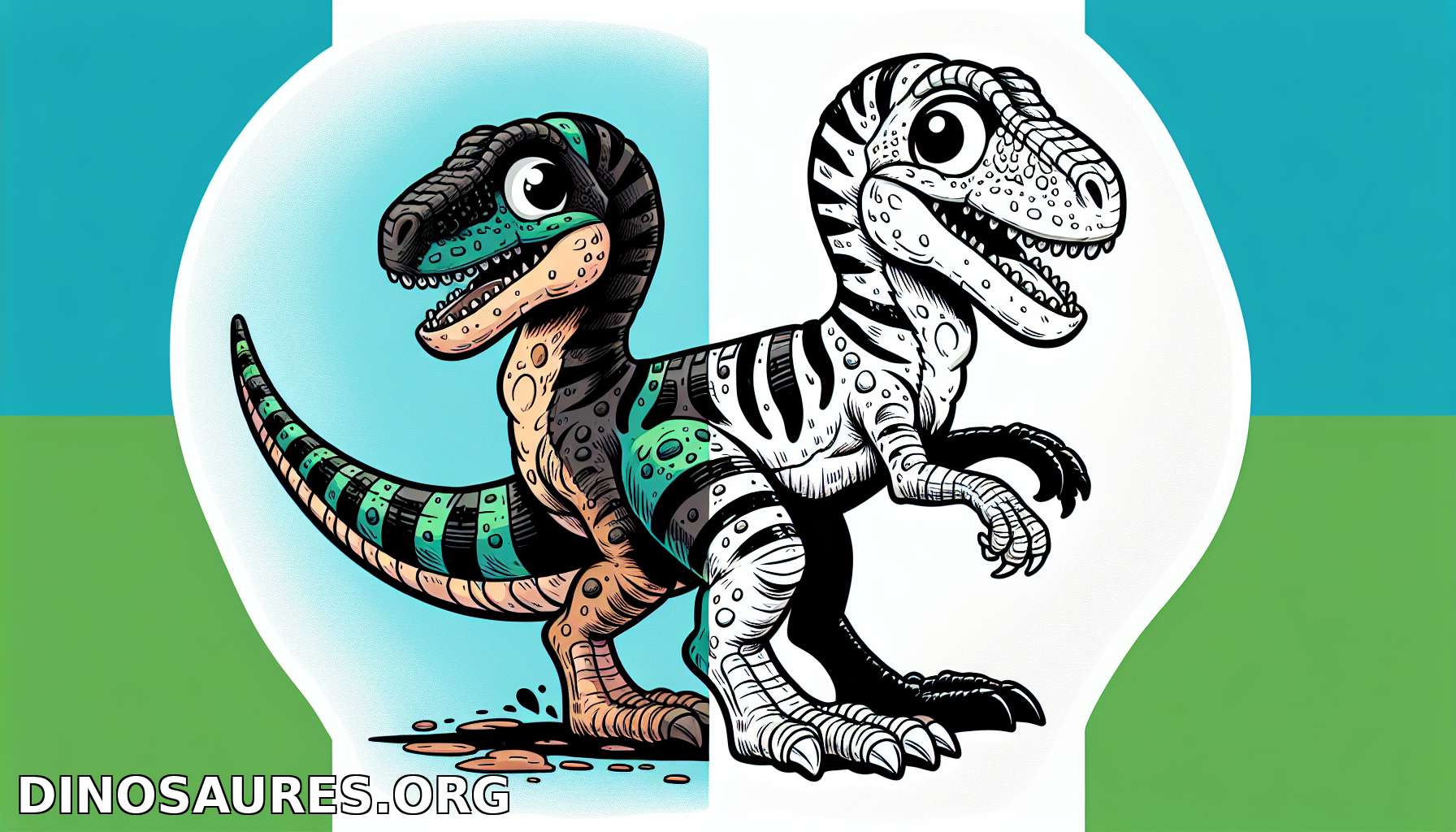 Coloriage de dinosaure