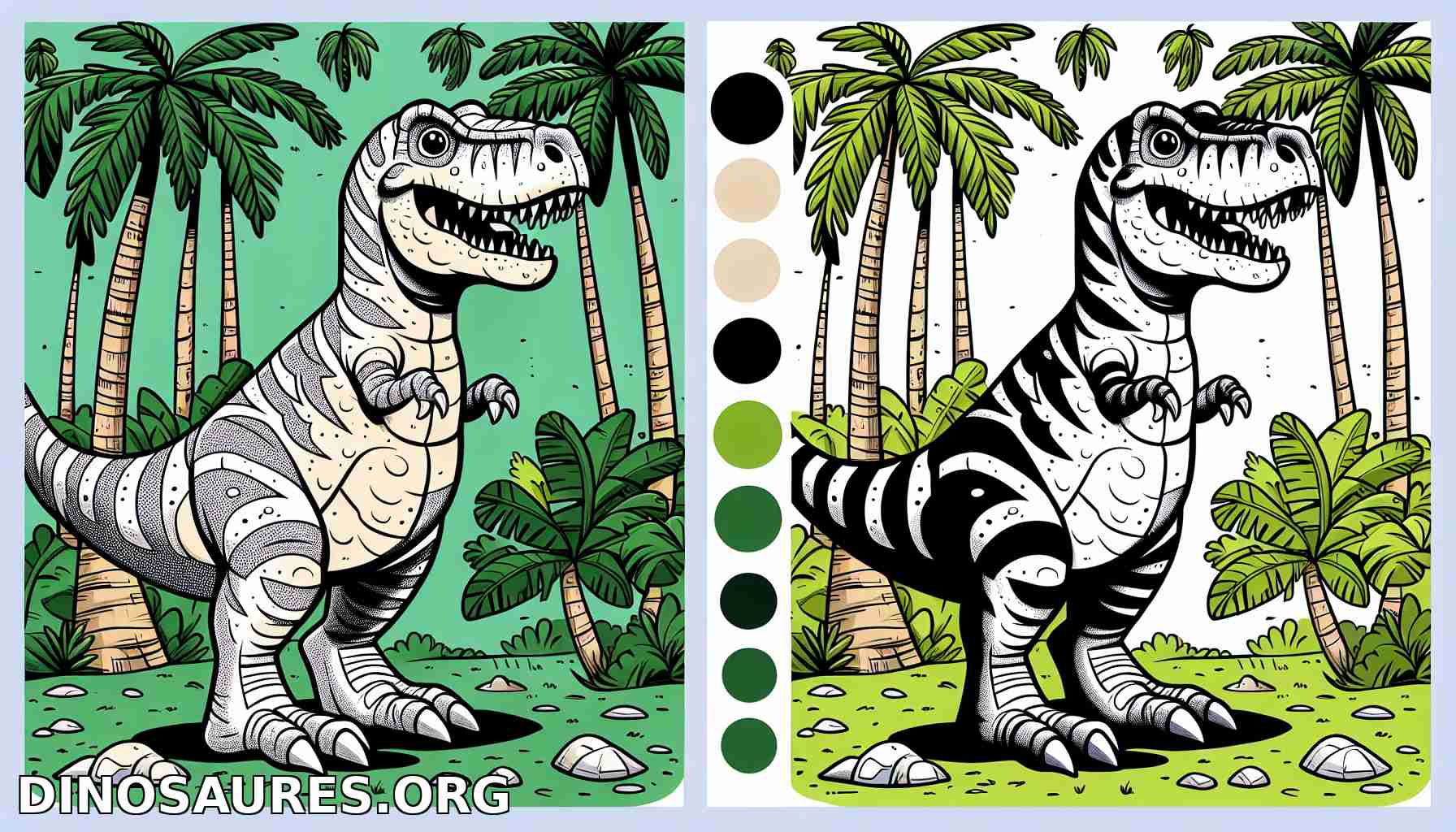 Coloriage de dinosaure