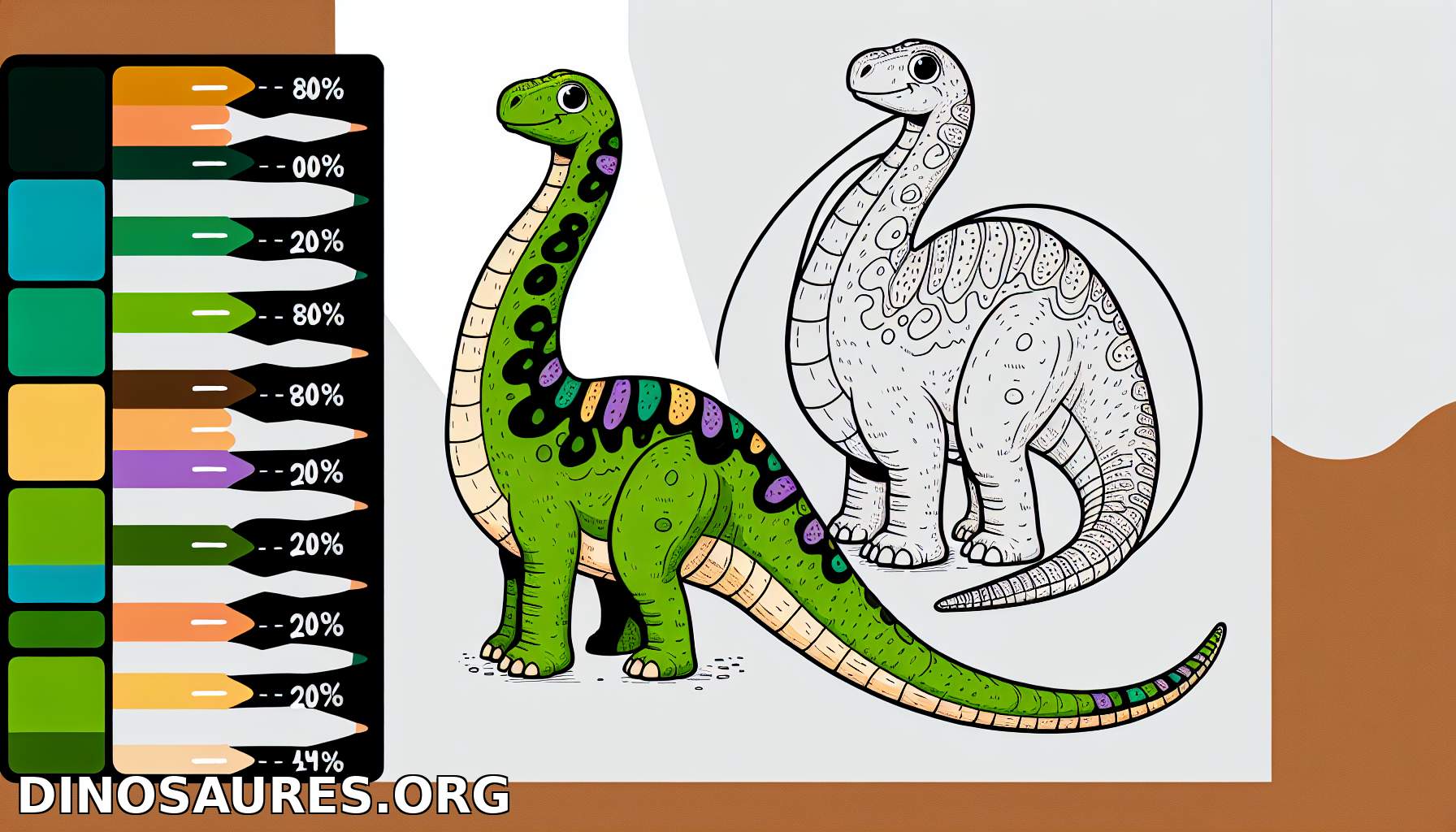 Coloriage de dinosaure