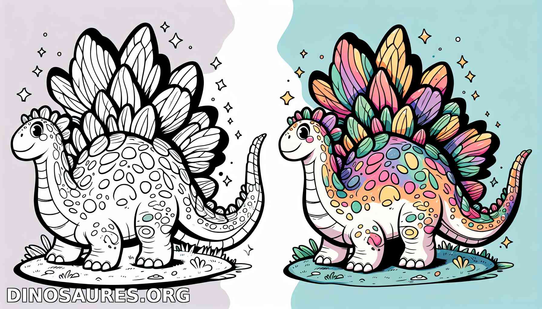 Coloriage de dinosaure