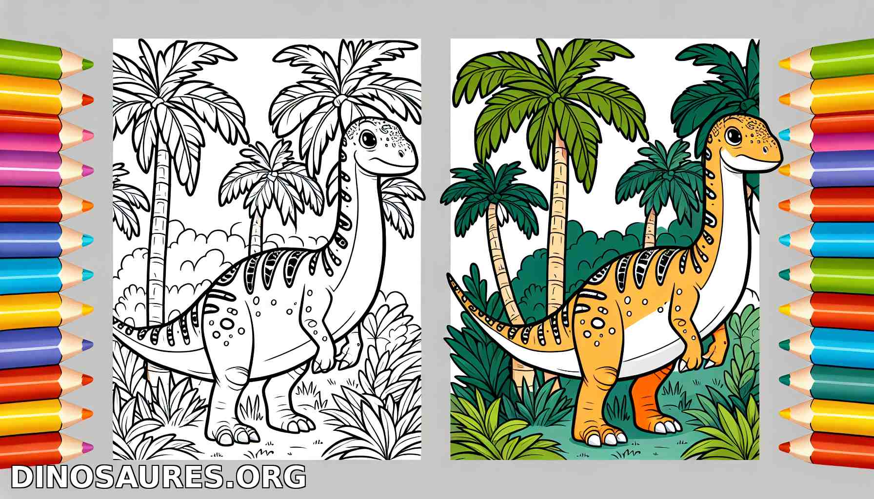 Coloriage de dinosaure