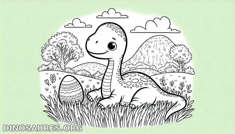 Coloriage de dinosaure
