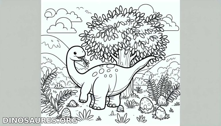 Coloriage de dinosaure