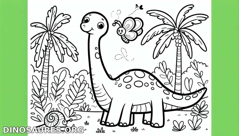 Coloriage de dinosaure