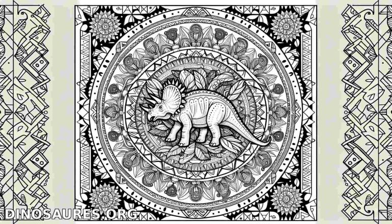 Coloriage de dinosaure