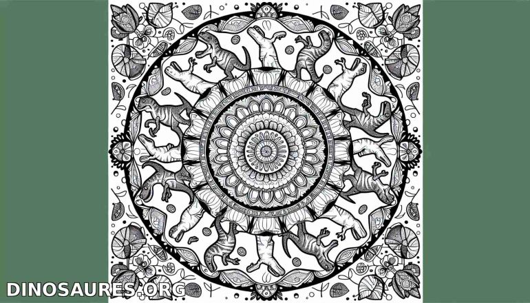 Coloriage de dinosaure