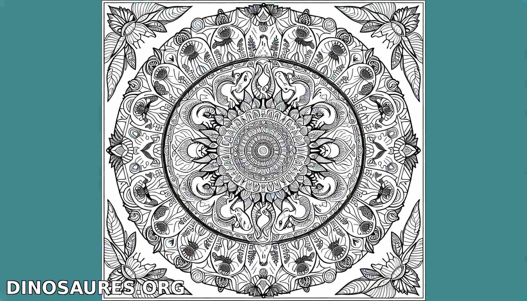 Mandala de coloriage élégant