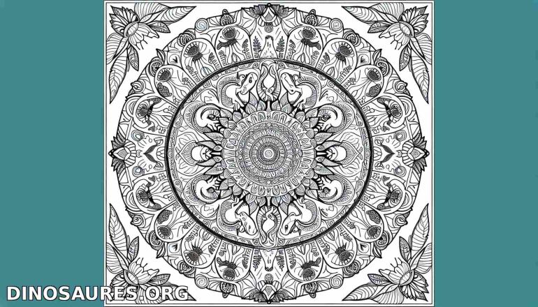 Mandala de coloriage élégant