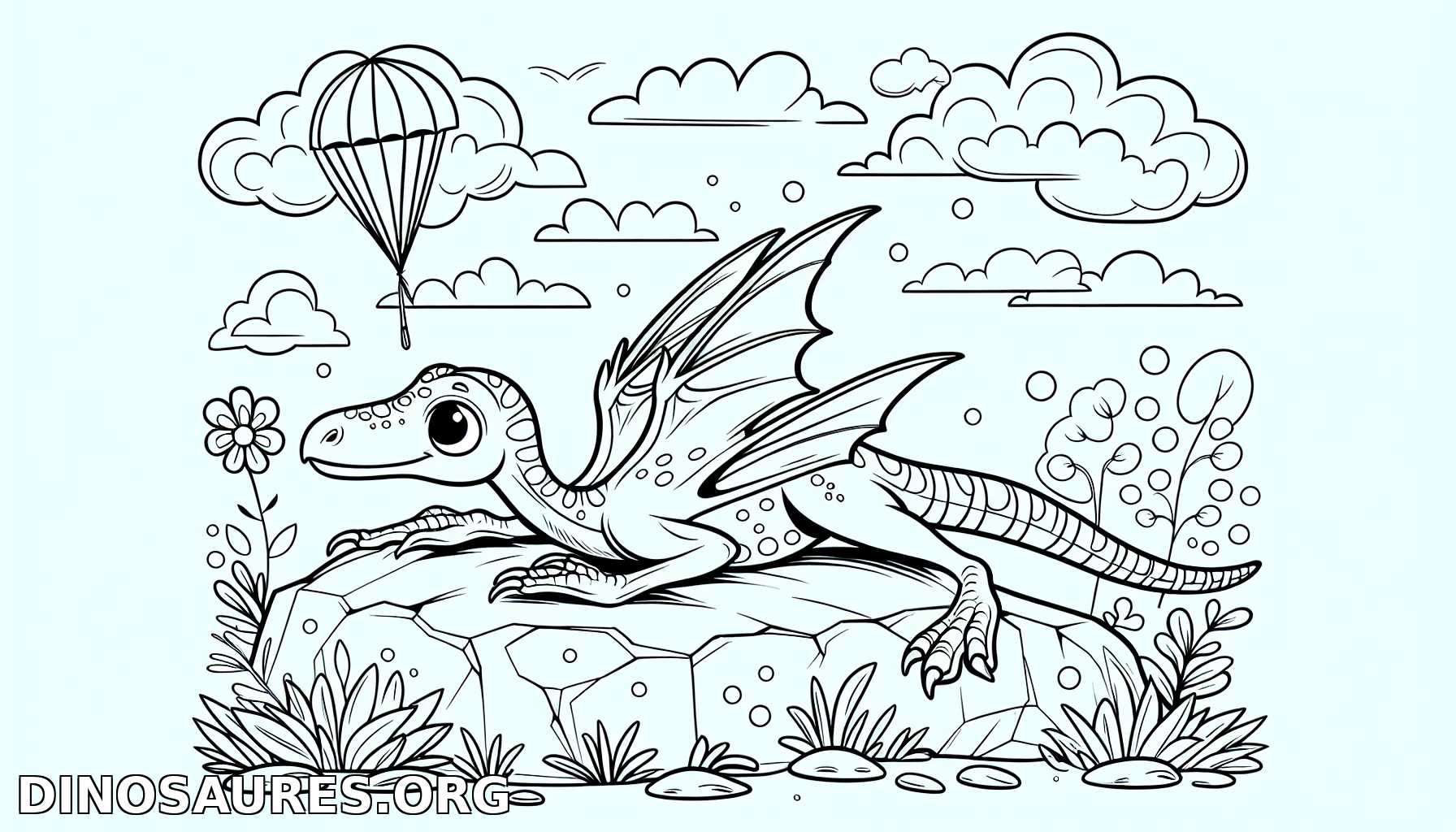 Coloriage de dragon ludique