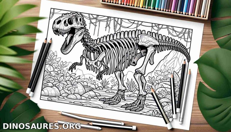 Coloriage de dinosaure